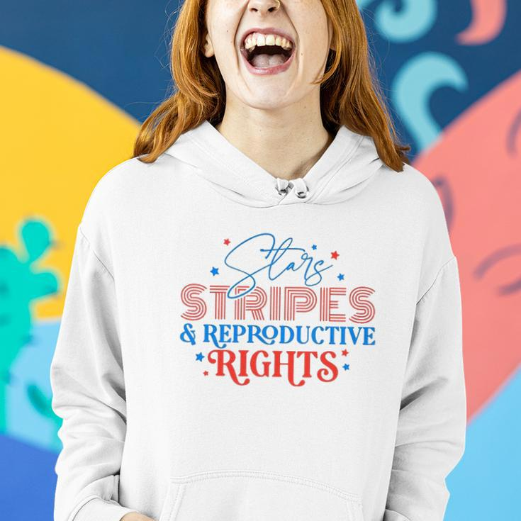 Stars Stripes Reproductive Rights Patriotic 4Th Of July 1973 Protect Roe Pro Choice Women Hoodie Gifts for Her