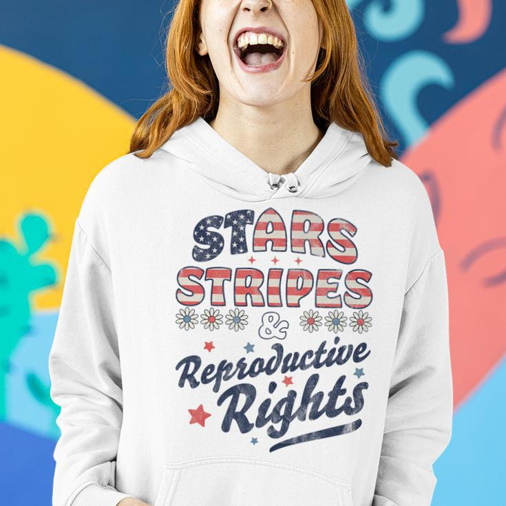 Stars Stripes Reproductive Rights Patriotic 4Th Of July Cute Women Hoodie Gifts for Her