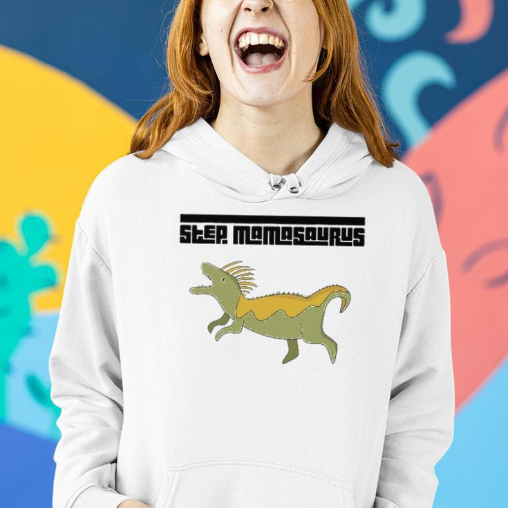 Step Momasaurus For Stepmothers Dinosaur Women Hoodie Gifts for Her