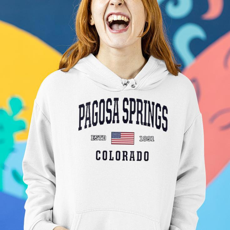 Womens Usa Flag Stars &Amp Stripes Pagosa Springs Colorado Women Hoodie Gifts for Her