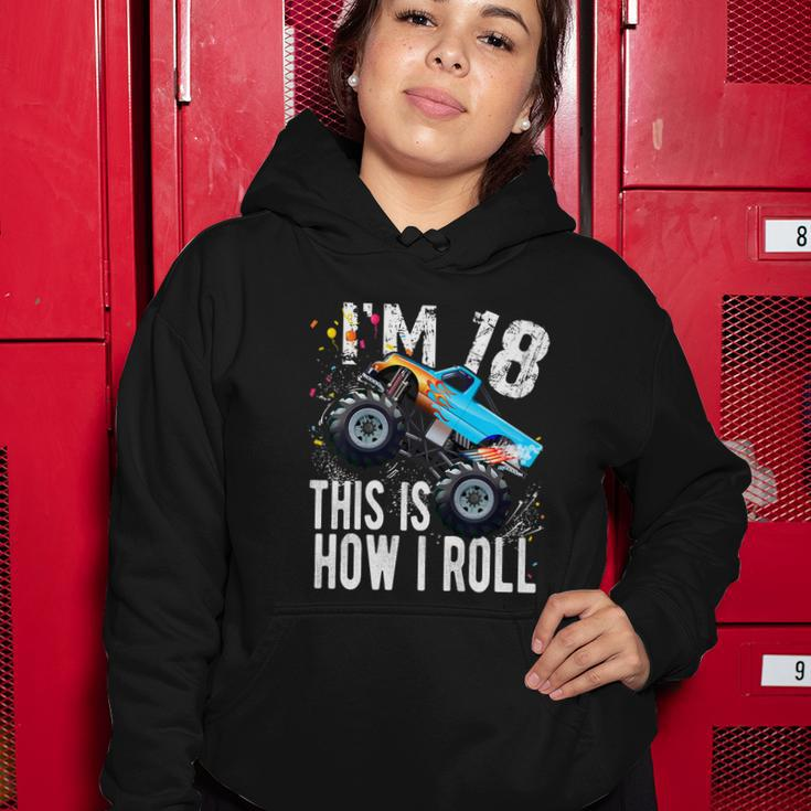 18 Year Old Gift Cool 18Th Birthday Boy Gift For Monster Truck Car Lovers Women Hoodie Unique Gifts