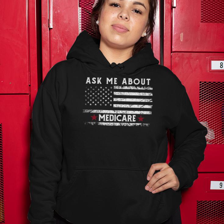 Ask Me About Medicare Health Insurance Consultant Agent Cool Women Hoodie