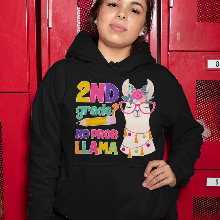 2Nd Grade No Prob Llama Women Hoodie Unique Gifts