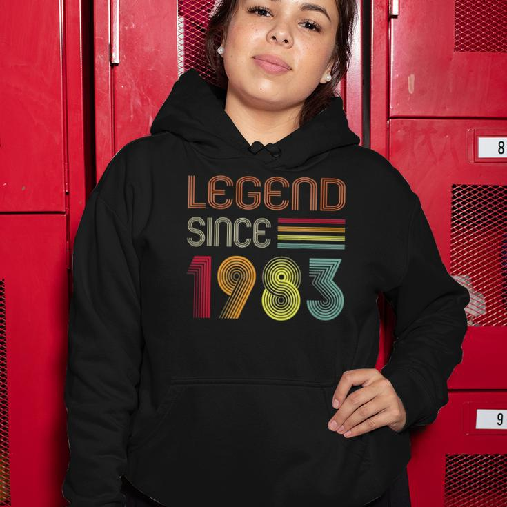 39 Year Old Gifts Legend Since 1983 39Th Birthday Retro Women Hoodie Unique Gifts