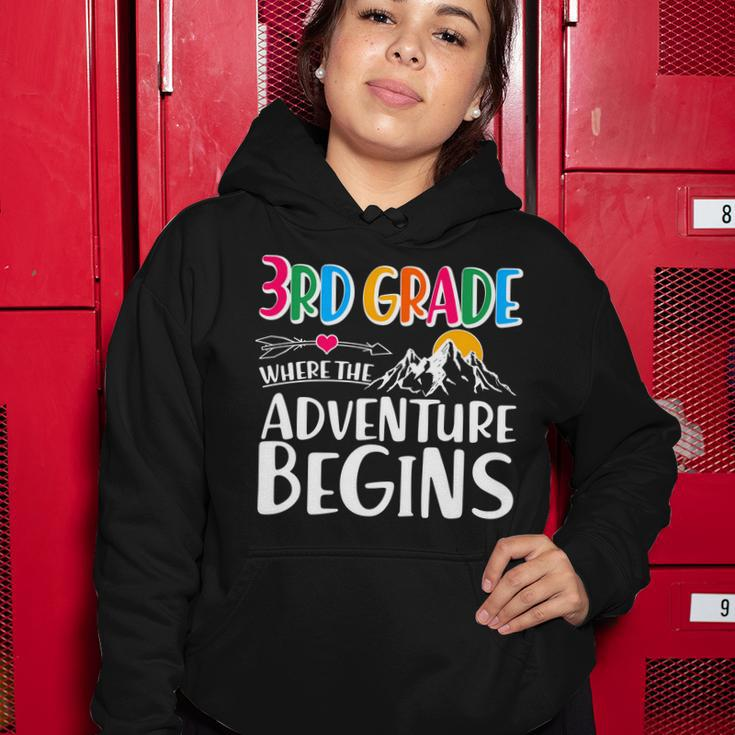 3Rd Grade Where The Adventure Begins Women Hoodie Unique Gifts