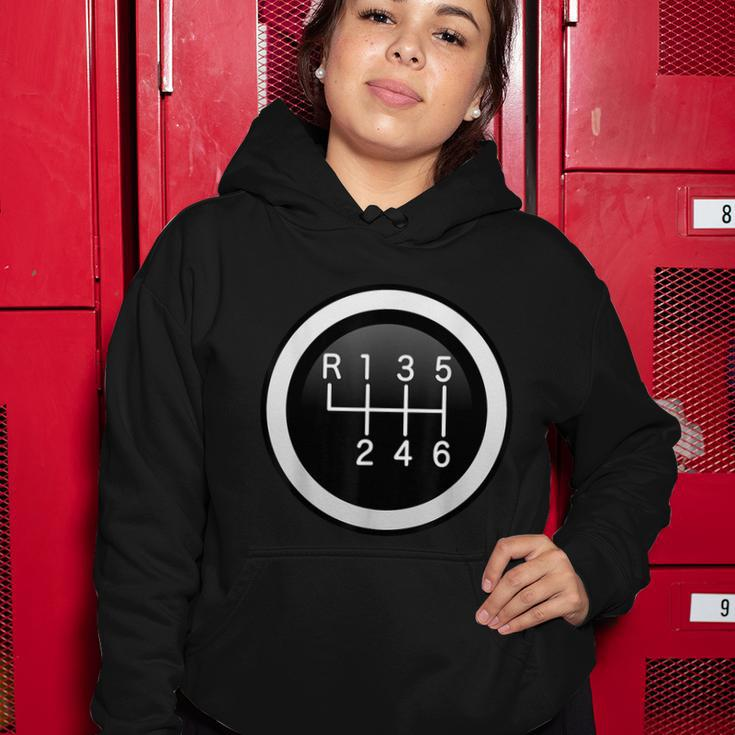6 Speed Manual Stick Gear Shift Auto Racing Car Women Hoodie Unique Gifts