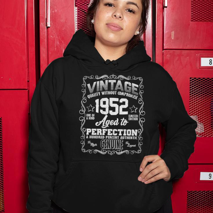 70Th Birthday Vintage 1952 Aged To Perfection Genuine Women Hoodie Unique Gifts