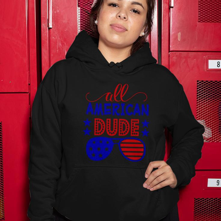 All American Dude Sunglasses 4Th Of July Independence Day Patriotic Women Hoodie Unique Gifts