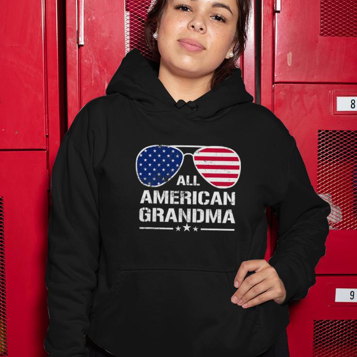 All American Grandma American Flag Patriotic V2 Women Hoodie Unique Gifts