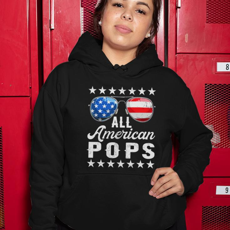 All American Pops Shirts 4Th Of July Matching Outfit Family Women Hoodie Unique Gifts