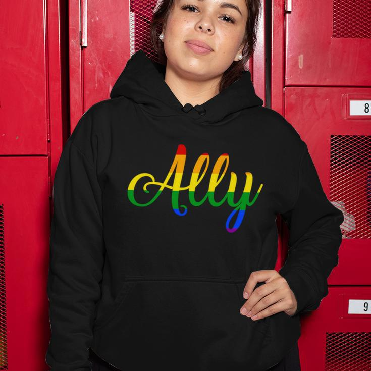 Ally Pride Rainbow Tshirt Women Hoodie Unique Gifts