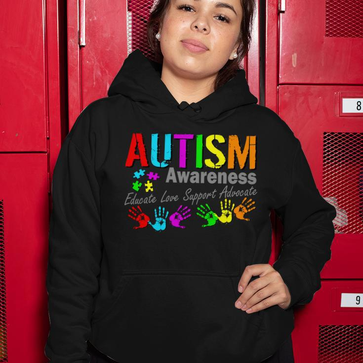 Autism Awareness Educate Love Support Advocate Women Hoodie Unique Gifts