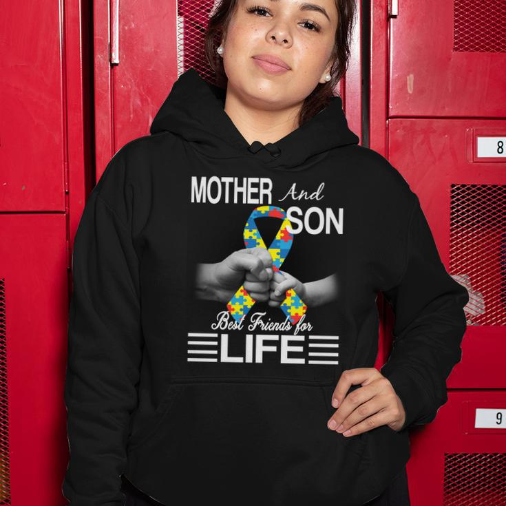 Autism Mother And Son Best Friends For Life Women Hoodie Unique Gifts