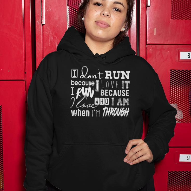 Awesome Quote For Runners &8211 Why I Run Women Hoodie Unique Gifts