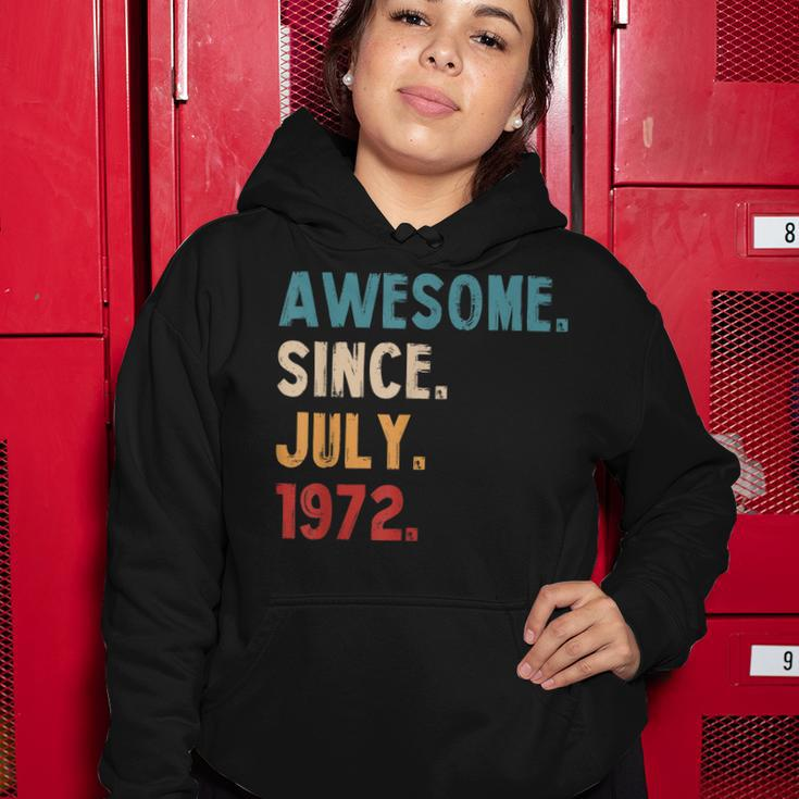 Awesome Since July 1972 Vintage 50Th Birthday V2 Women Hoodie Funny Gifts