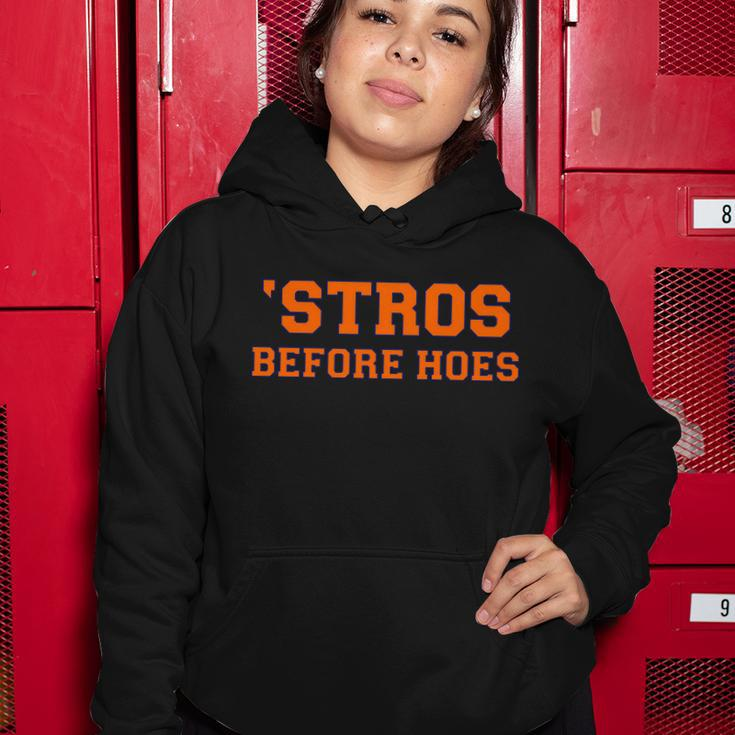 Baseball Stros Before Hoes Houston Women Hoodie Unique Gifts