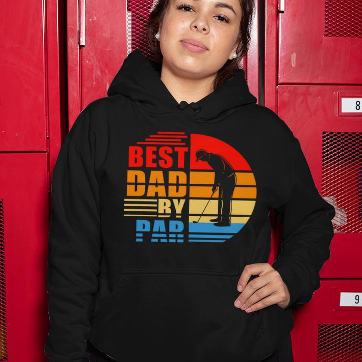 Best Dad By Par Retro Golf Sunset Tshirt Women Hoodie Unique Gifts