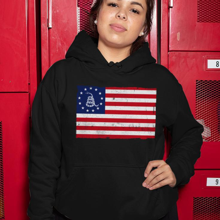 Betsy Ross Dont Tread On Me Flag Women Hoodie Unique Gifts
