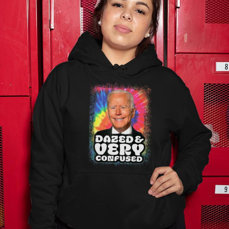 Biden Dazed And Very Confused Tie Dye Funny Tshirt Women Hoodie Unique Gifts