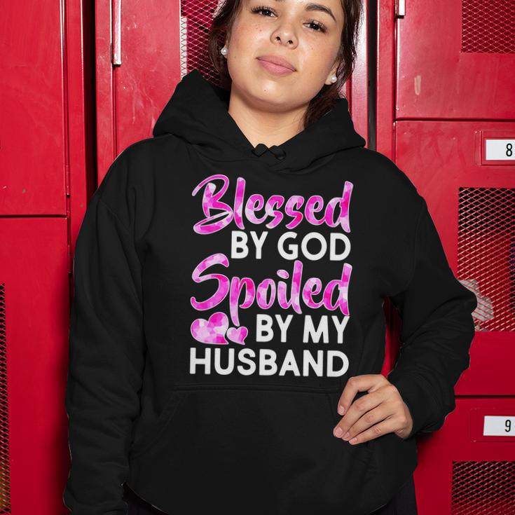 Blessed By God Spoiled By Husband Tshirt Women Hoodie Unique Gifts