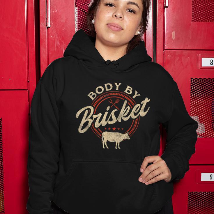 Body By Brisket Pitmaster Bbq Lover Smoker Grilling Women Hoodie Unique Gifts