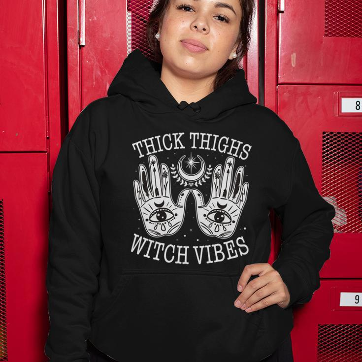 Boho Thick Thighs Witch Vibes Women Hoodie Unique Gifts