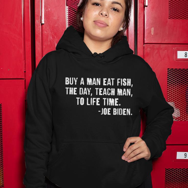 Buy A Man Eat Fish Joe Biden Tshirt Women Hoodie Unique Gifts