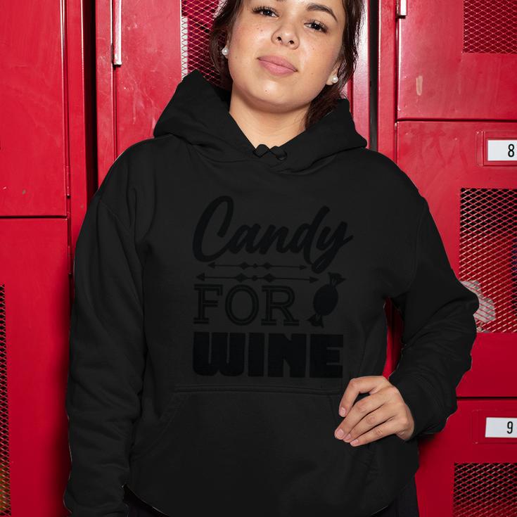 Candy For Wine Halloween Quote Women Hoodie Unique Gifts