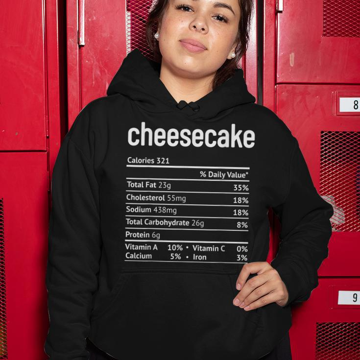 Cheesecake Nutrition Facts Funny Thanksgiving Christmas V2 Women Hoodie Funny Gifts