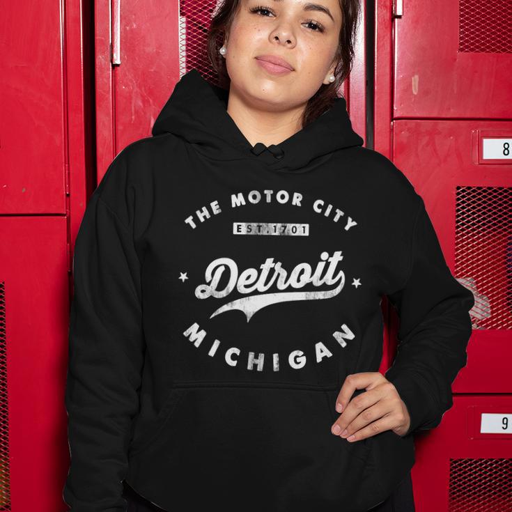 Classic Retro Vintage Detroit Michigan Motor City Tshirt Women Hoodie Unique Gifts