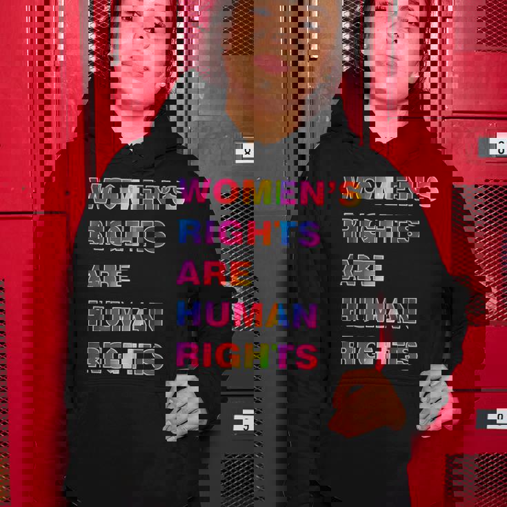 Colorful Womens Rights Are Human Rights Women Hoodie Personalized Gifts Colorful Womens Rights Are Human Rights Women Hoodie Personalized Gifts