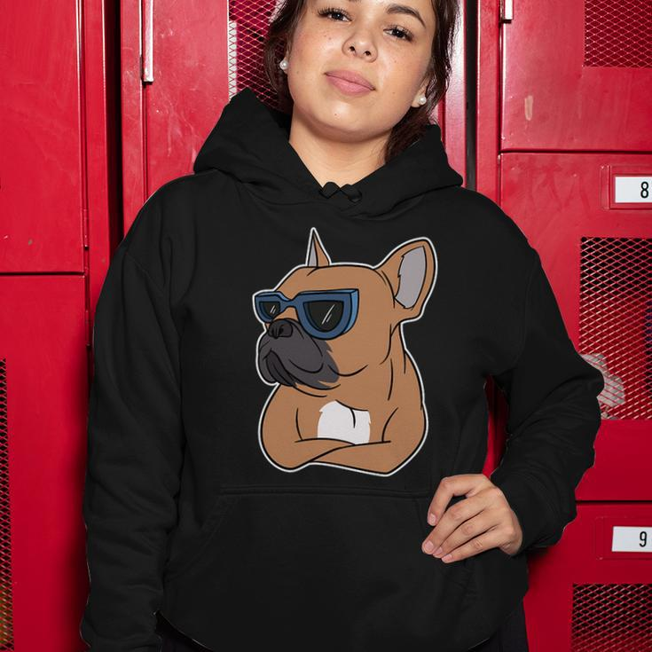 Cool French Bulldog Sunglasses Women Hoodie Unique Gifts