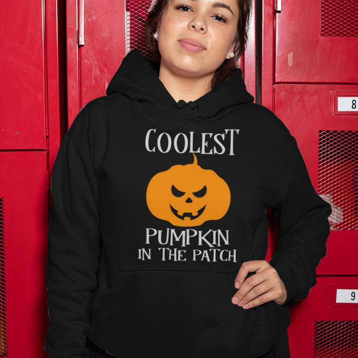 Coolest Pumpkin In The Patch Halloween Quote V2 Women Hoodie Unique Gifts