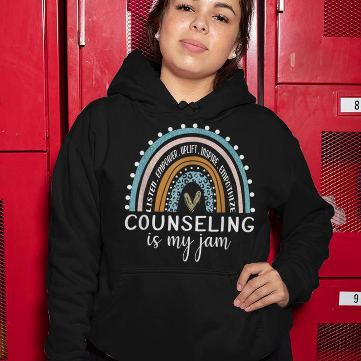 Counseling Is My Jam School Counselor Appreciation Women Hoodie Funny Gifts