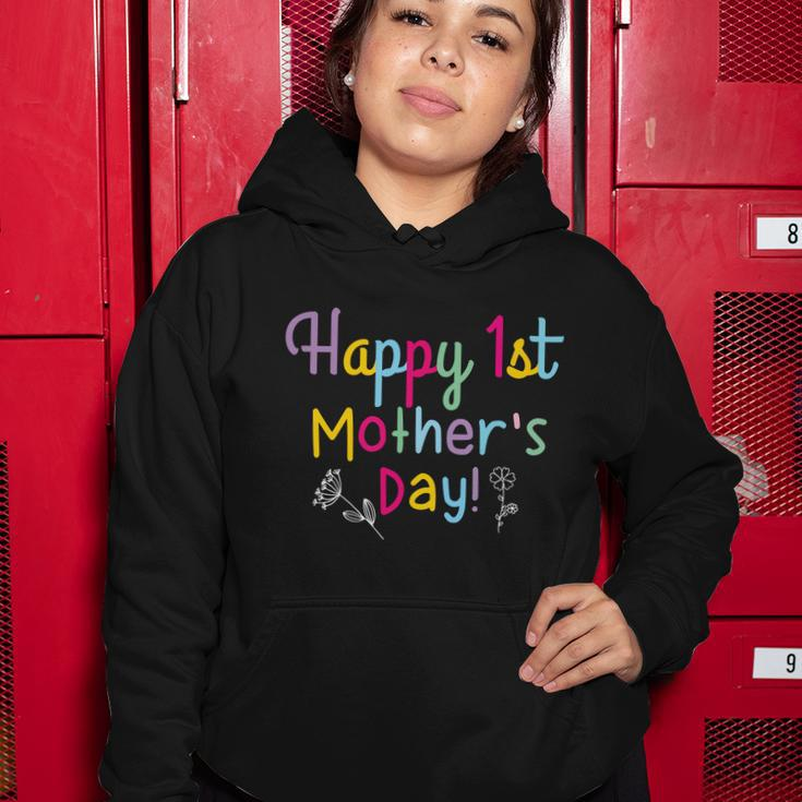 Cute Motivational First Mothers Day Colorful Typography Slogan Tshirt Women Hoodie Unique Gifts