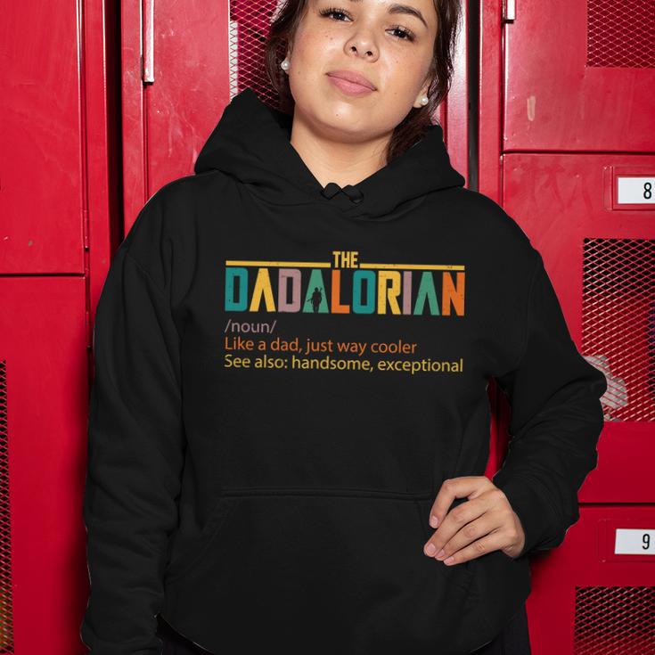 Dadalorian Definition Like A Dad But Way Cooler V2 Women Hoodie Unique Gifts