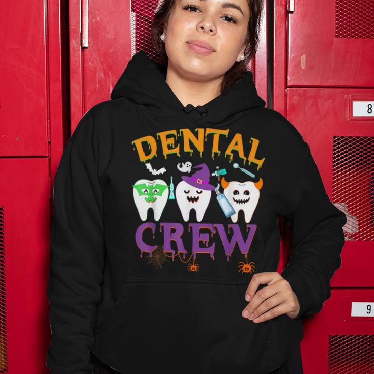 Dental Boo Crew Halloween Funny Dentist Assistant Women Hoodie Funny Gifts