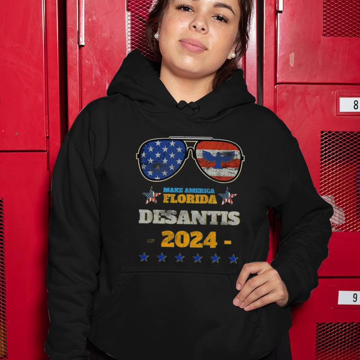 Desantis 2024 Lets Go Brandon 4Th Of July Women Hoodie Unique Gifts