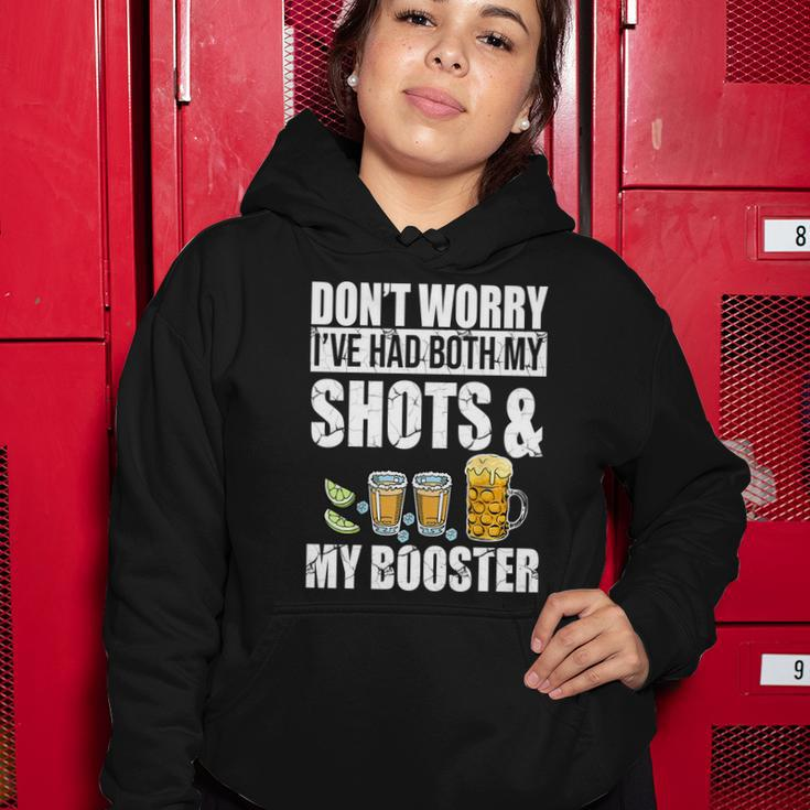 Dont Worry Had Both My Shots And Booster Funny Women Hoodie Unique Gifts