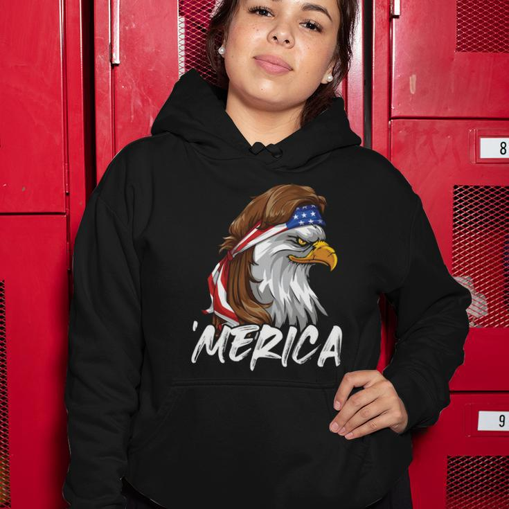 Eagle Mullet Merica 4Th Of July Usa American Flag Patriotic Great Gift Women Hoodie Unique Gifts