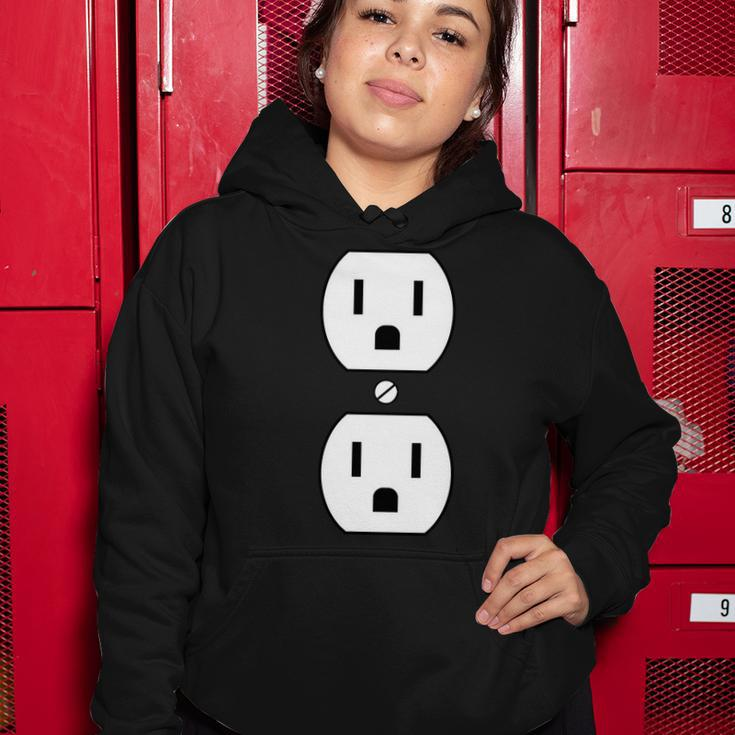 Electrial Outlet Plug Costume Women Hoodie Unique Gifts
