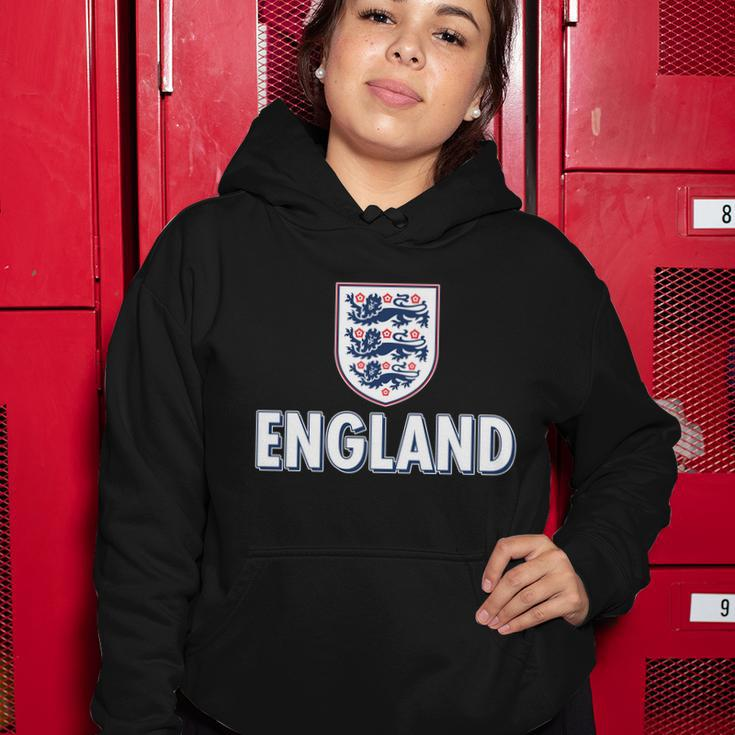 England Soccer Three Lions Flag Logo Women Hoodie Unique Gifts