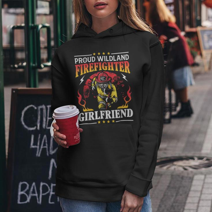 Firefighter Proud Wildland Firefighter Girlfriend Gift Women Hoodie Funny Gifts