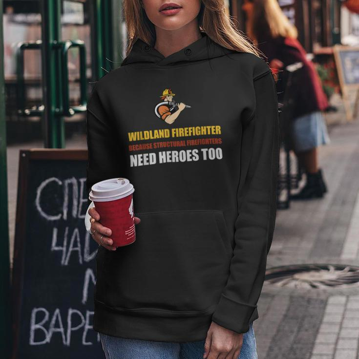 Firefighter Wildland Firefighter Smokejumper Fire Eater_ Women Hoodie Funny Gifts