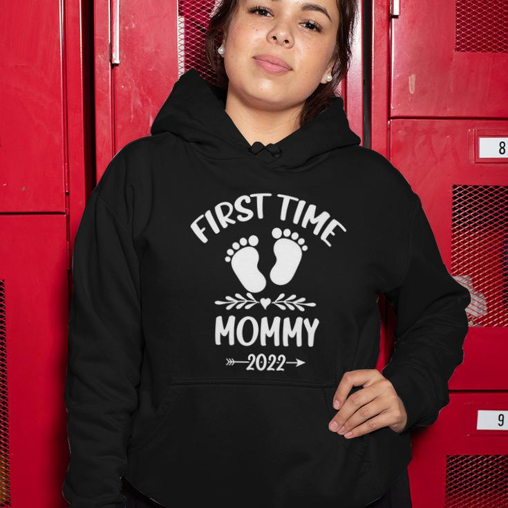 First Time Mommy 2022 Funny New Mom Promoted To Mommy Women Hoodie Unique Gifts