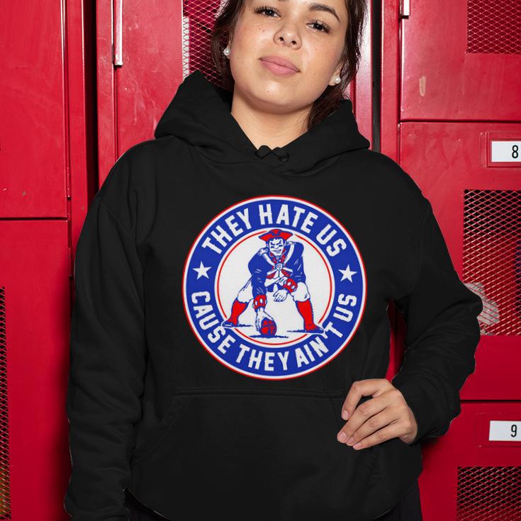 Football Champions They Hate Us Cause They Aint Us New England Women Hoodie Unique Gifts