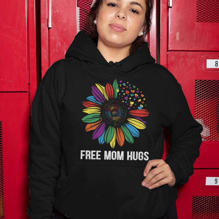 Free Mom Hugs Daisy Lgbt Pride Month Women Hoodie Unique Gifts