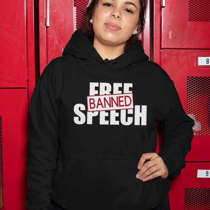 Free Speech Banned Women Hoodie Unique Gifts