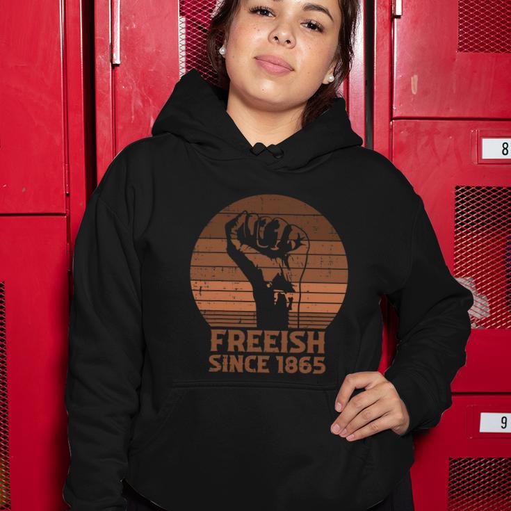 Freeish Since 1865 Fist Black Juneteenth African American Pride Women Hoodie Unique Gifts