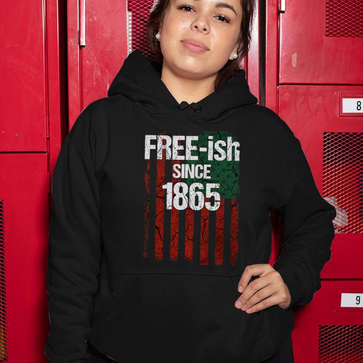 Freeish Since 1865 Juneteenth Day Flag Black Pride Flag Women Hoodie Unique Gifts